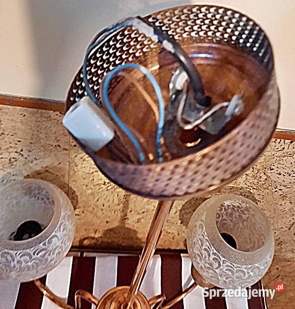 Żyrandol lampa sufitowa lata 30 40 te Ostrów Wielkopolski