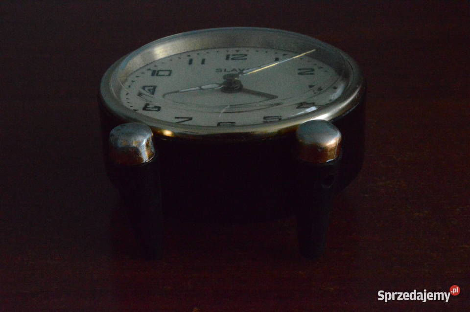 KOLEKCJONERSKI CZARNY BUDZIK SLAVA 11 JEWELS Zawiercie sprzedam