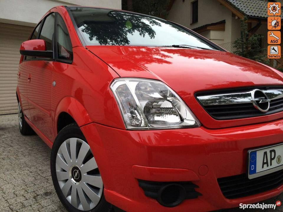 Opel Meriva nieuszkodzony czerwony Sopot sprzedam