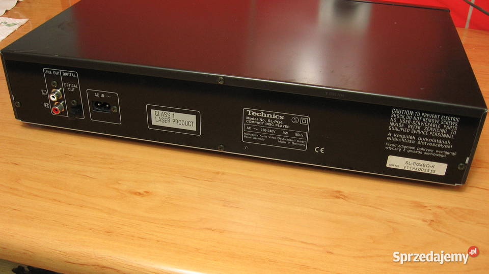 Technics SLPG4 wysokiej klasy odtwarzacz cd z Świebodzice sprzedam