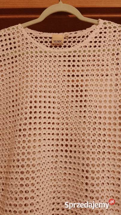 Ażurowa bluzka damska Vunic biały Bluzki i koszule Częstochowa