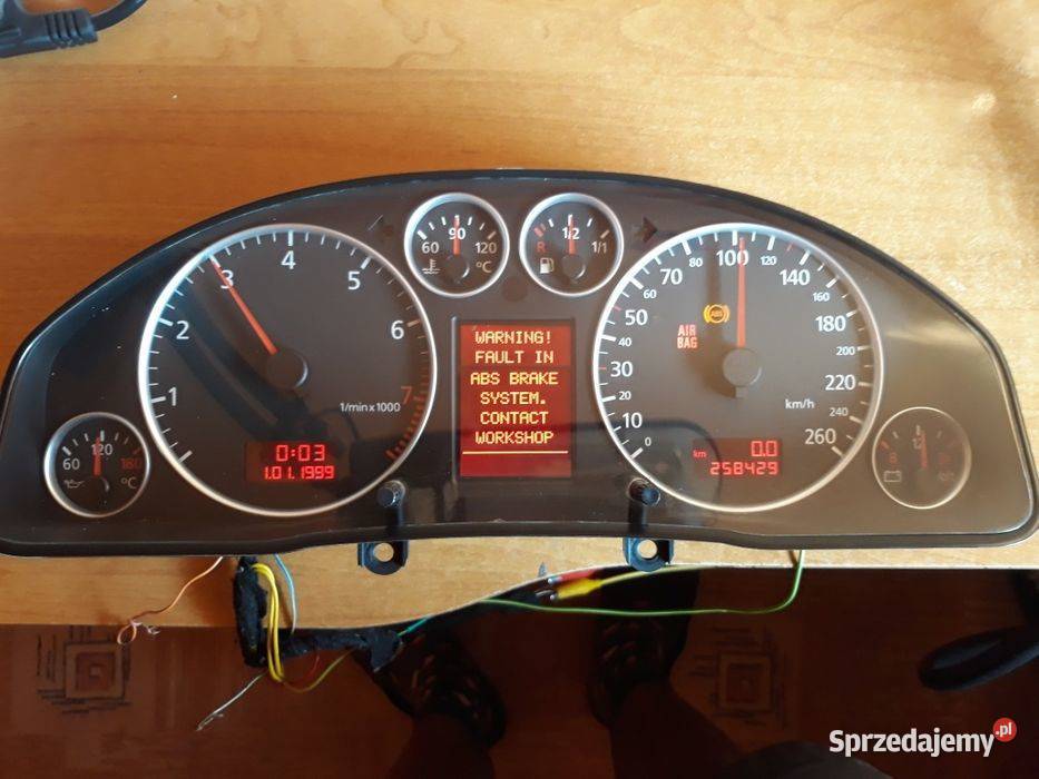 Licznik Audi A6 C5 lift wiązka manetka ZESTAW Rok produkcji 2003 sprzedam