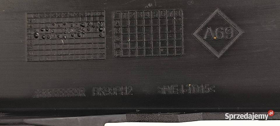 KRATKA ZDERZAKA PRZÓD RENAULT CLIO IV 263369999R Lipno