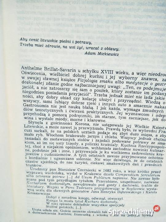 Kuchnia litewska przepisy kulinarne antykwariat Warszawa sprzedam