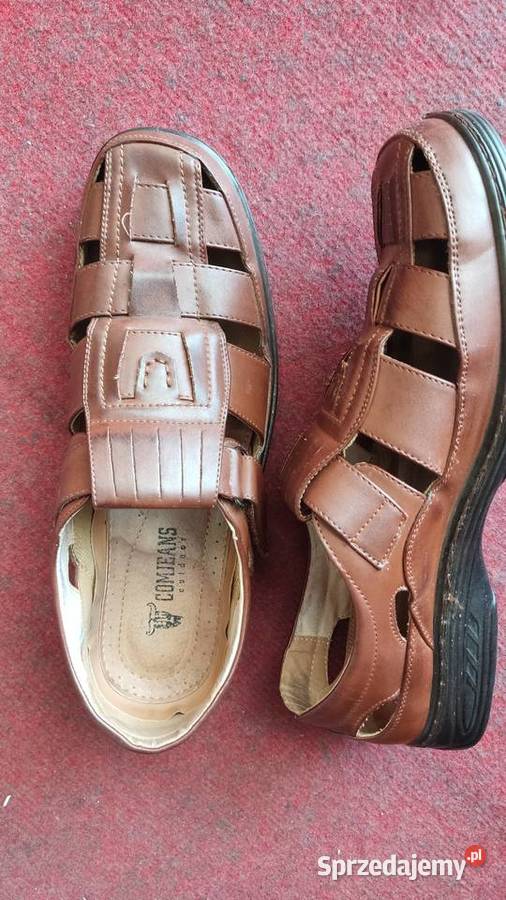 Sandały męskie skórzane 46 Łapczyca