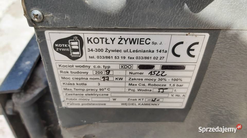 Sprzedam kocioł żywiec 17kw Radziszów