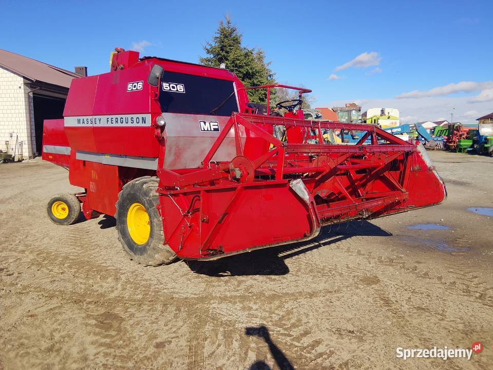 Kombajn Massey Ferguson 506 w oryginale heder 3m sprzedam