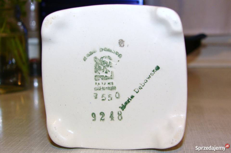 Oryginalny Fajans Włocławek półka z szufladkami odcienie błękitu Ceramika i szkło Warszawa