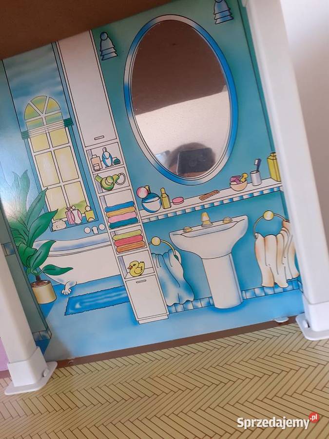 Stary domek barbie lata 8090 lalki i mebelki kolorowy Gorzów Wielkopolski