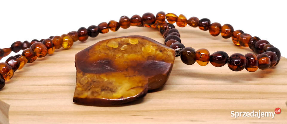 Korale z bursztynu BURSZTYN bałtycki baroczek mazowieckie Warszawa