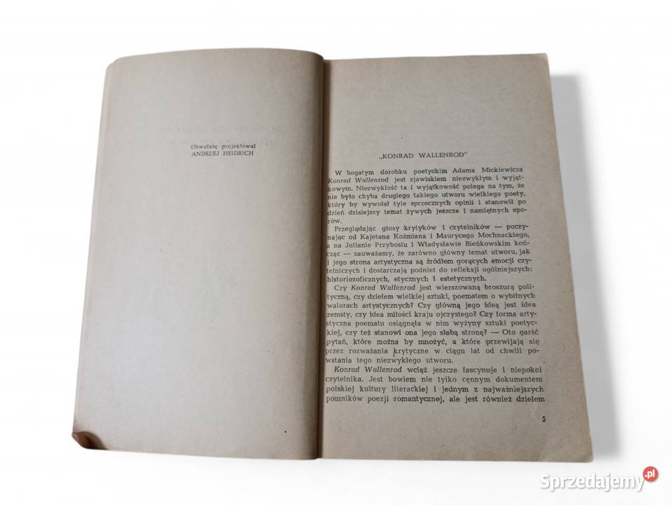 Zdzisław Libera Konrad Wallenrod Adama dramaty, utwory sceniczne Kraków