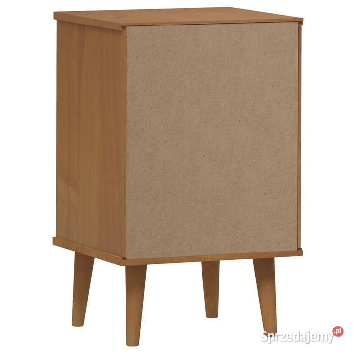 Szafka nocna MOLDE brązowa 40x35x65 lite drewno Warszawa