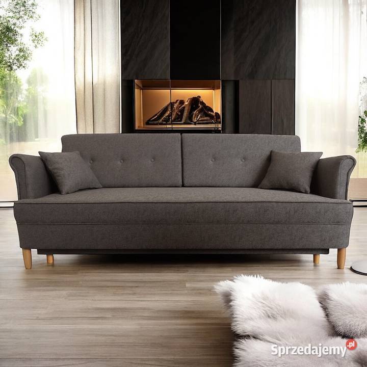 Kanapa DL Uszak Szara Funkcja Spania Dostawa 0 Tarchały Małe