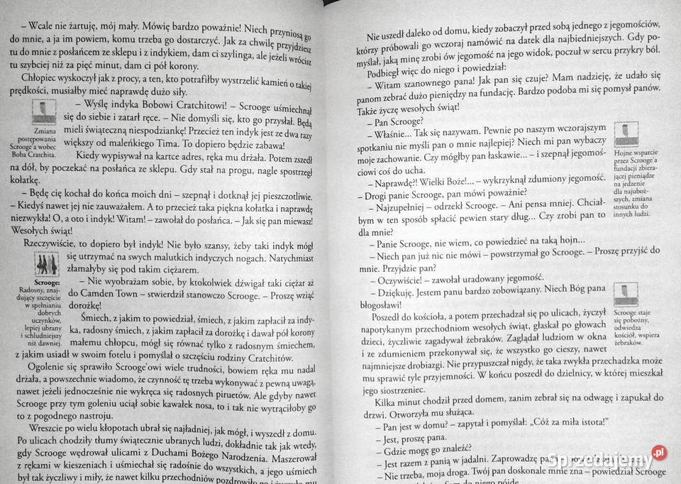 Opowieść wigilijna Lektura z opracowaniem miękka Chełm sprzedam