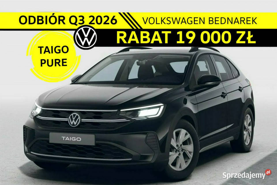 Volkswagen Taigo Nowa wersja Pure 10 TSI 116 DSG kurtyny powietrzne sprzedam