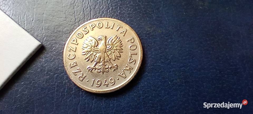 Stare monety 20 groszy 1949 MN piękna PRL Polska Lesko