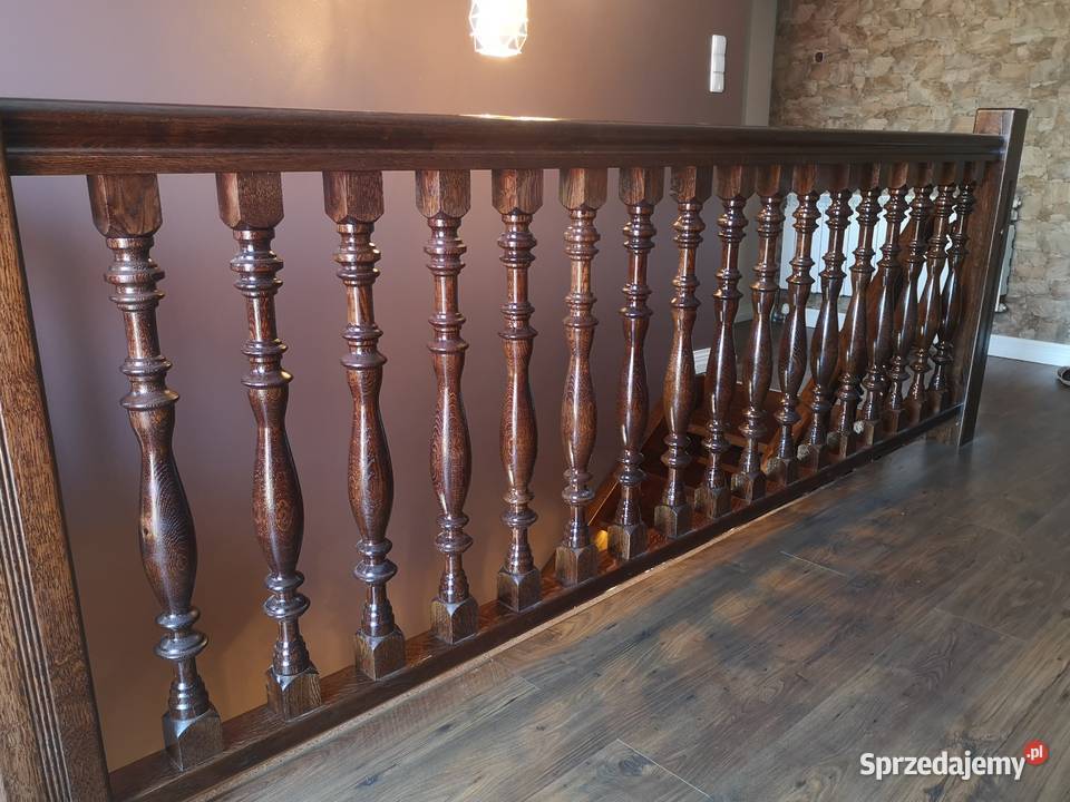 Tralki drewniane do schodów tralki pałacowe Podłogi i schody Paterek sprzedam