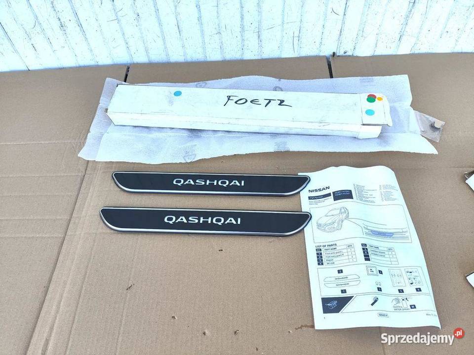 NISSAN QASHQAI J11 LISTWY NAKŁADKI NA PRÓG sprzedam