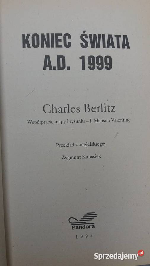 koniec świata Berlitz książki outlet mazowieckie Warszawa