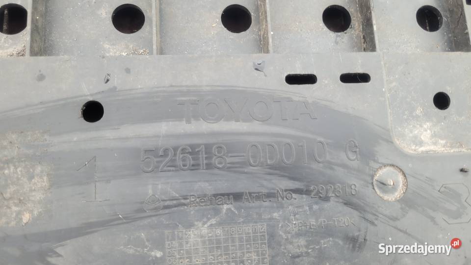 TOYOTA YARIS II 0609 OSŁONA PŁYTA POD ZDERZAK śląskie Ruda Śląska