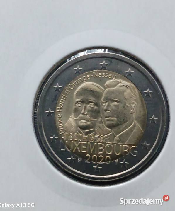 2 Euro Luksemburg 2020 r Książe Henri mennicze Konin