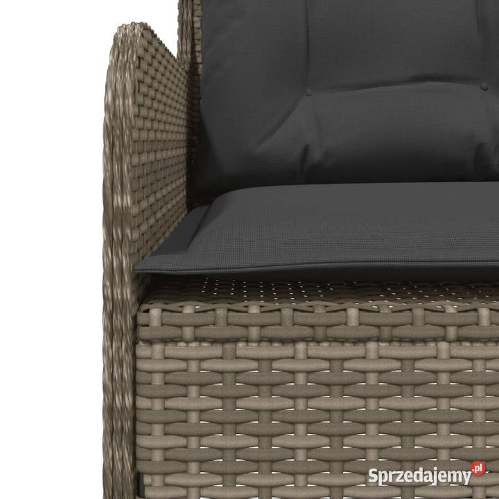 2częściowa sofa ogrodowa z poduszkami szara Warszawa