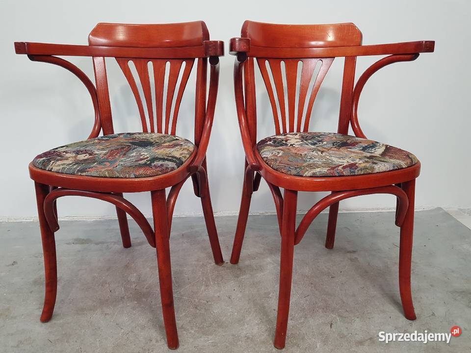 Krzesła Gięte Thonet Drewno Hoker Oryginał Vintage