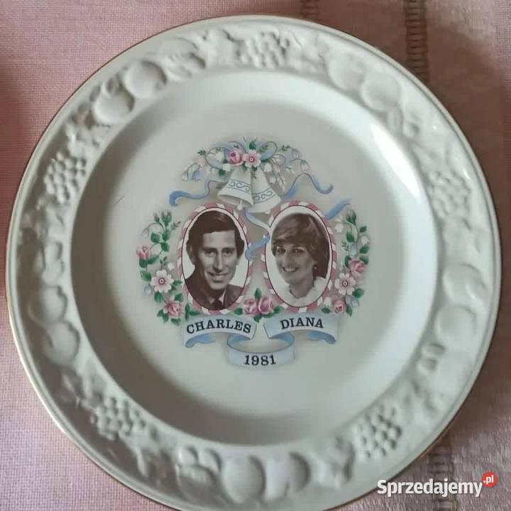 Patera Charles i Diana Zaślubiny 1981r Ringtons Gdańsk