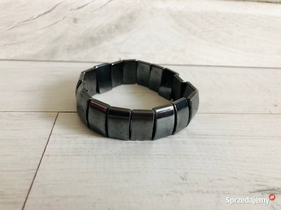 Grafitowa bransoletka na rękę Łódź