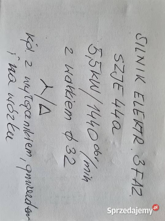 Silnik elektryczny 55 kW 380V 3 fazy Wierzbica-Kolonia