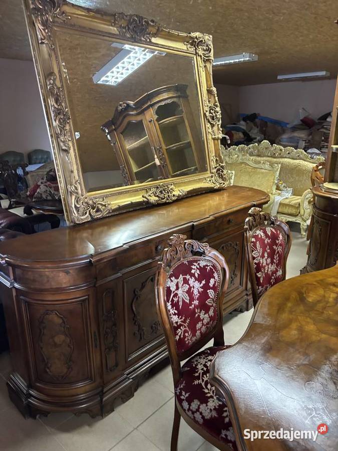 Włoskie Meble Stylowe Zestaw Stół 6 Krzeseł Gorzów Wielkopolski