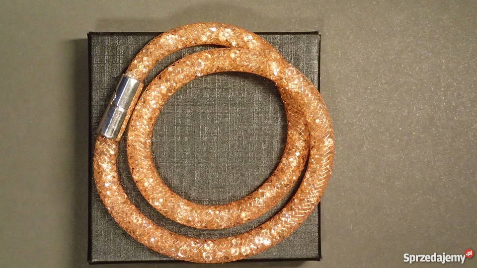 Różowa Bransoletka Damska Kryształki NOWA Biżuteria dla Pań Sosnowiec