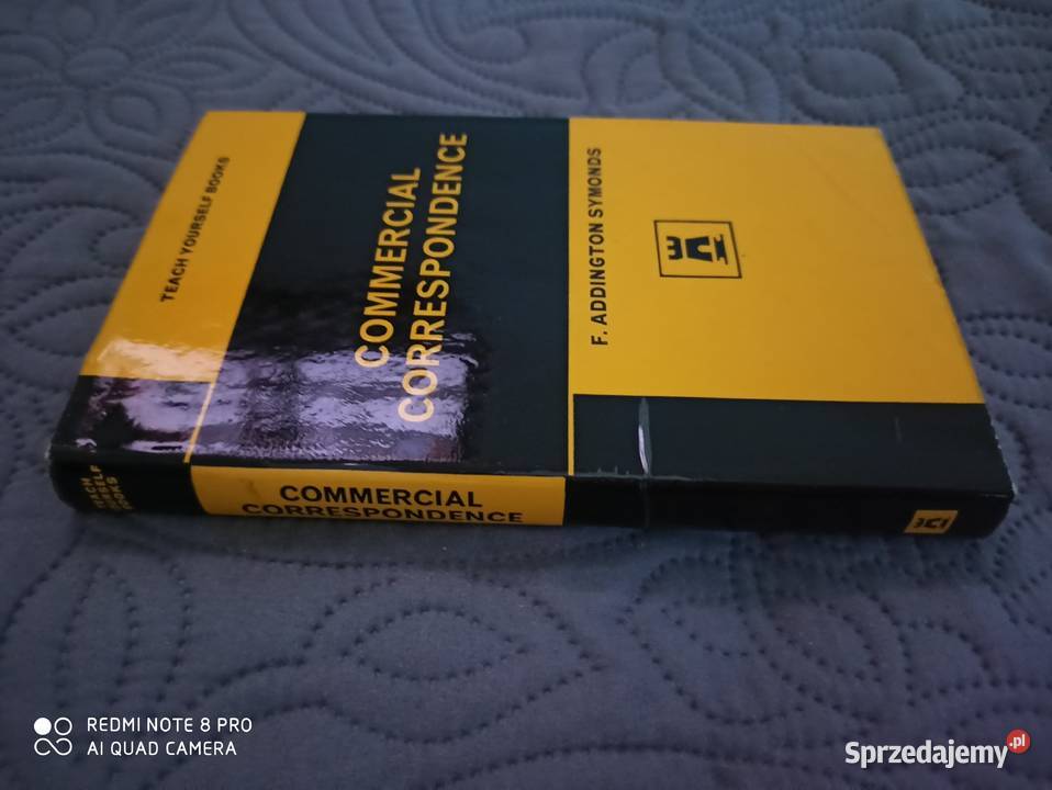 COMMERCIAL CORRESPONDENCE Addington Symonds twarda z obwolutą Warszawa