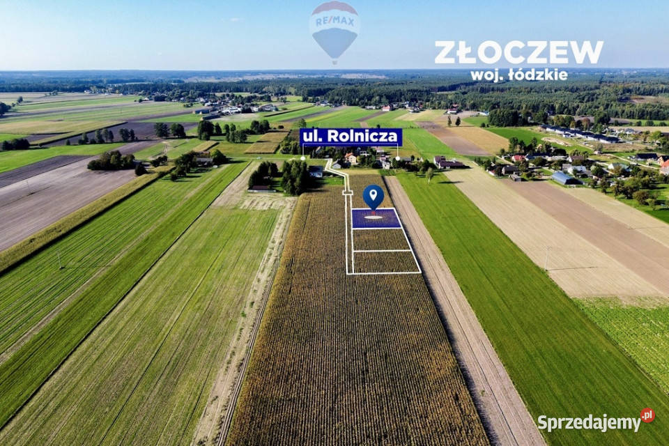 Działka z warunkami zabudowy 1079 m Złoczew