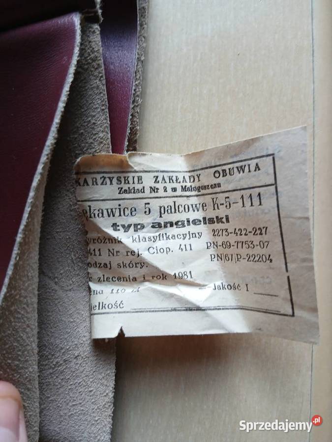 Rękawice spawalnicze skórzane PRL Katowice