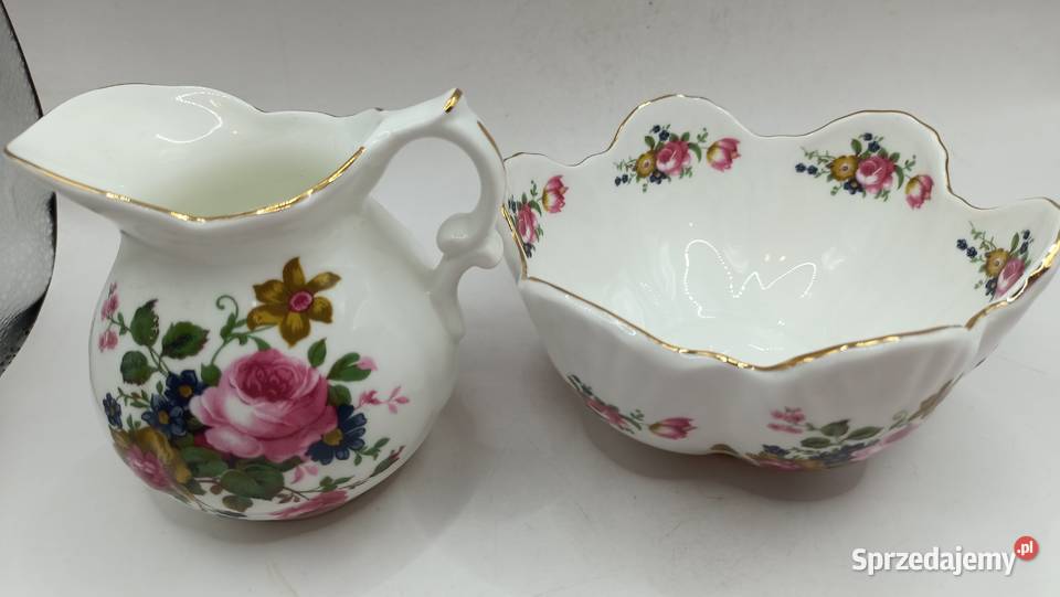 Mlecznik i cukiernica wazon u miska porcelana z Zamość
