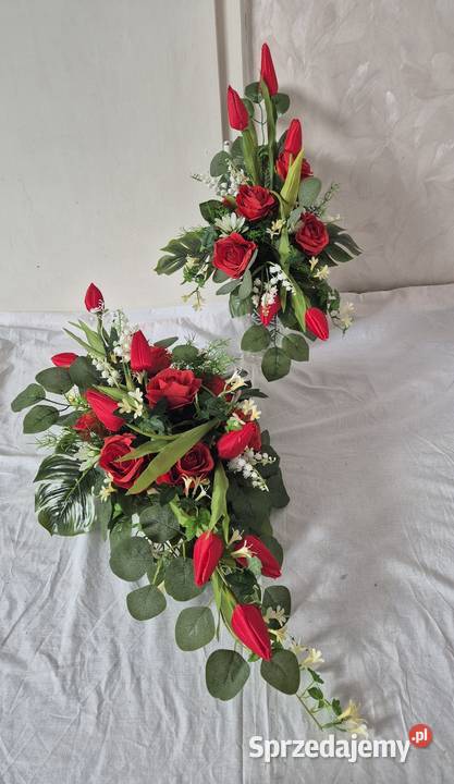 Dekoracja stroik kompozycja na cmentarz Komplet Pleszew