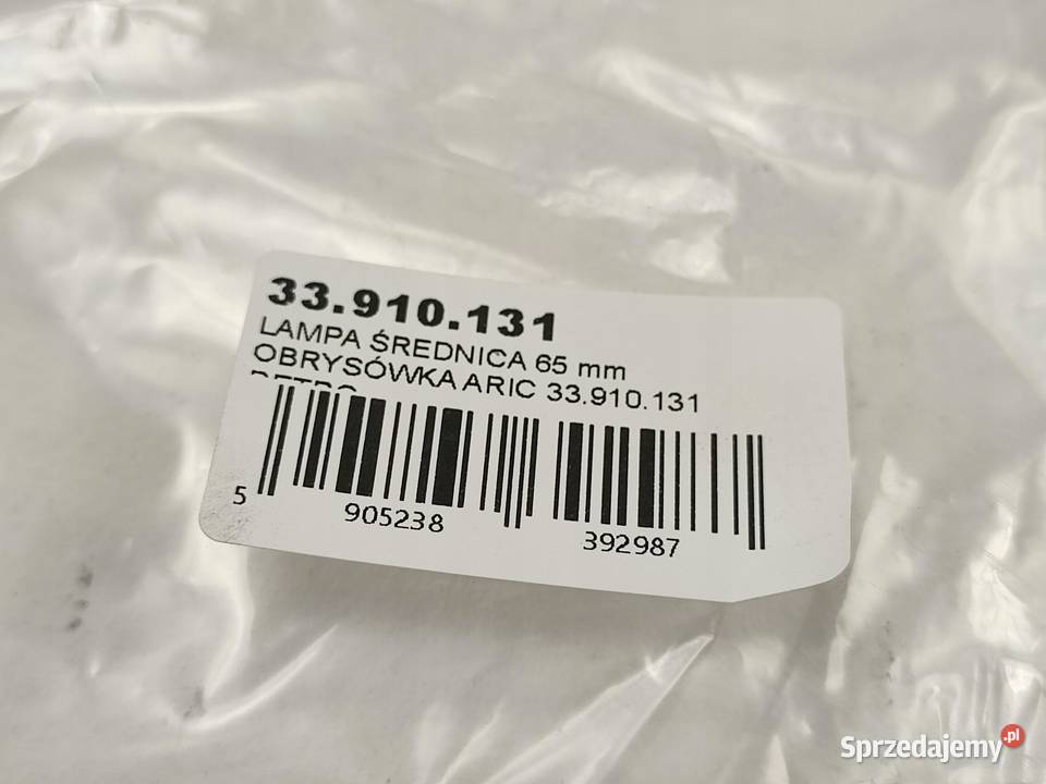 OBRYSÓWKA ŚREDNICA 65mm ARIC 33910131 RETRO NOWA Ramiona wycieraczek sprzedam