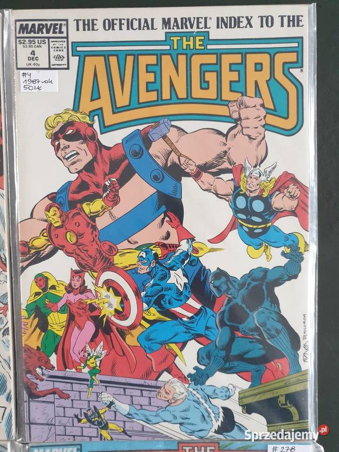 The Official Marvel Index to The Avengers 4 Rok wydania 1987 Gdynia