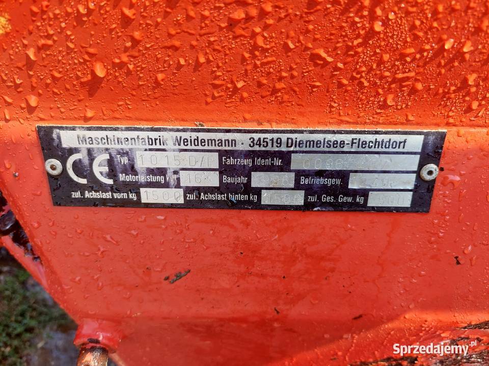 Sprzedam weidemann 1015 Weidemann Pozostałe Krapkowice