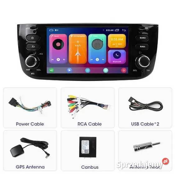 Radio Android Fiat Linea Grande Punto 1215 wifi Ożarowice