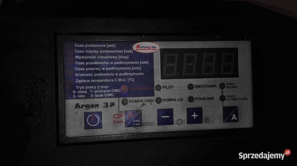 podajnik do pieca sterownik pieca Argon 3P stal mazowieckie Bojmie sprzedam