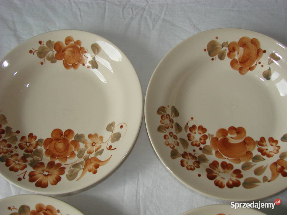 Włocławek fajansowy talerz obiadowy PRL Pozostałe pomorskie Pruszcz Gdański