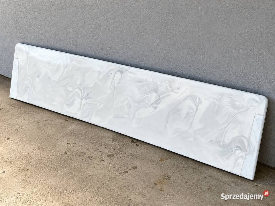 Parapet wewnętrzny 168 35 biały marmurkowy