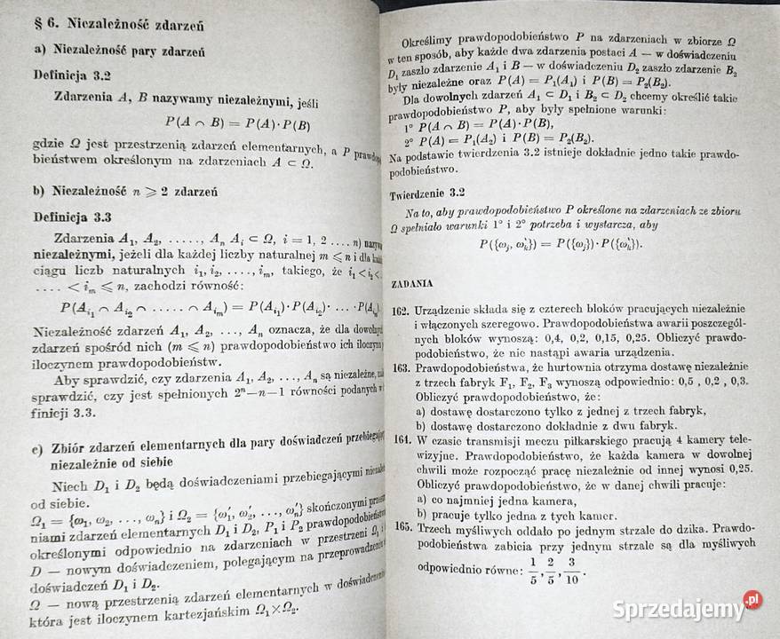 Zbiór zadań z rachunku prawdopodobieństwa
