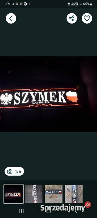 Sprzedam tabliczkę imienna Led Hrubieszów