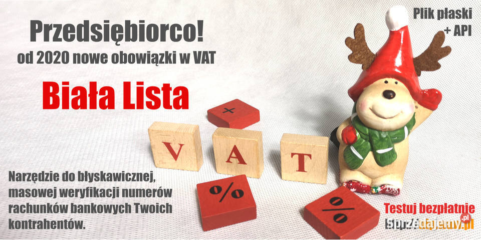 Biała Lista VAT program przedsiębiorców podkarpackie Stalowa Wola
