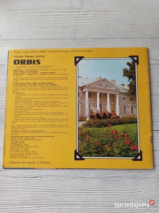 Poland Invites You LOT ORBIS ulotka przewodnik Bielsko-Biała