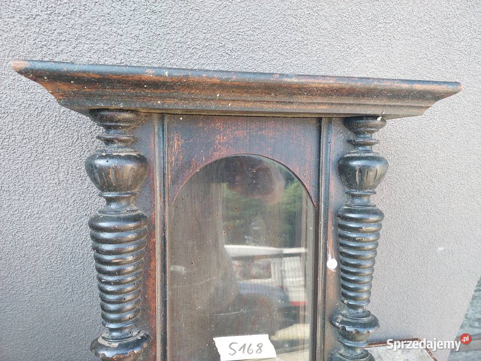 S168 Skrzynia obudowa starego małego zegara Tczew
