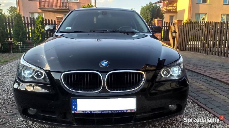 BMW E60 530d Automat Sedan Czarna Sprawna Klima